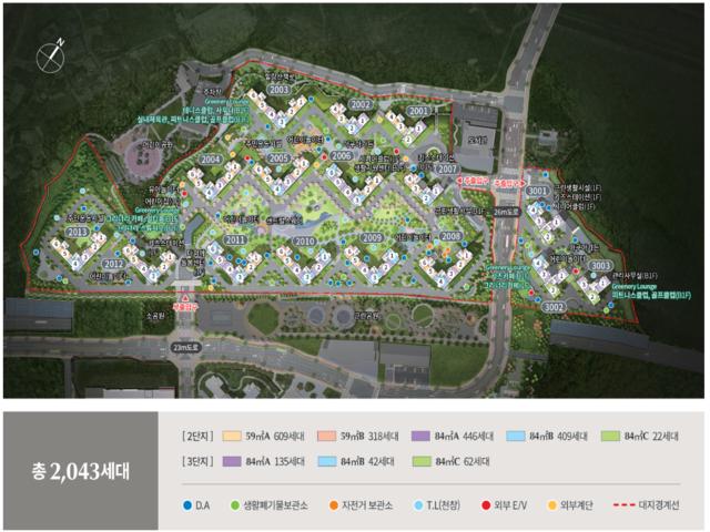 용인 푸르지오 원클러스터 단지배치도